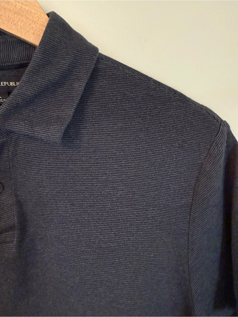 Banana Republic Men’s Polo Shirt Bundle Olive Gray Cotton Size L Lot of 2